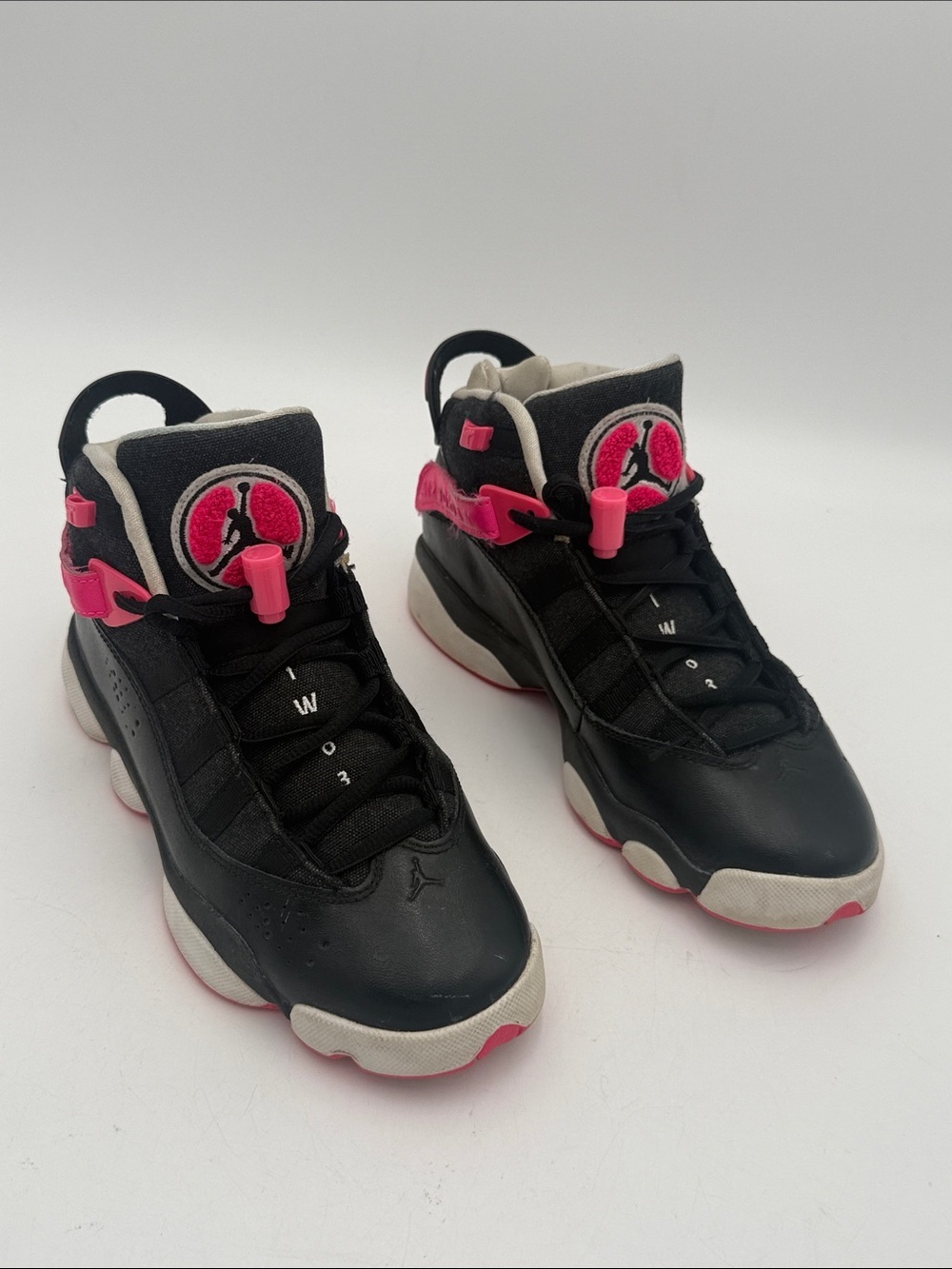 Nike air Jordan 6 rings Black Pink High-Top Basketball Shoes sneakers retro